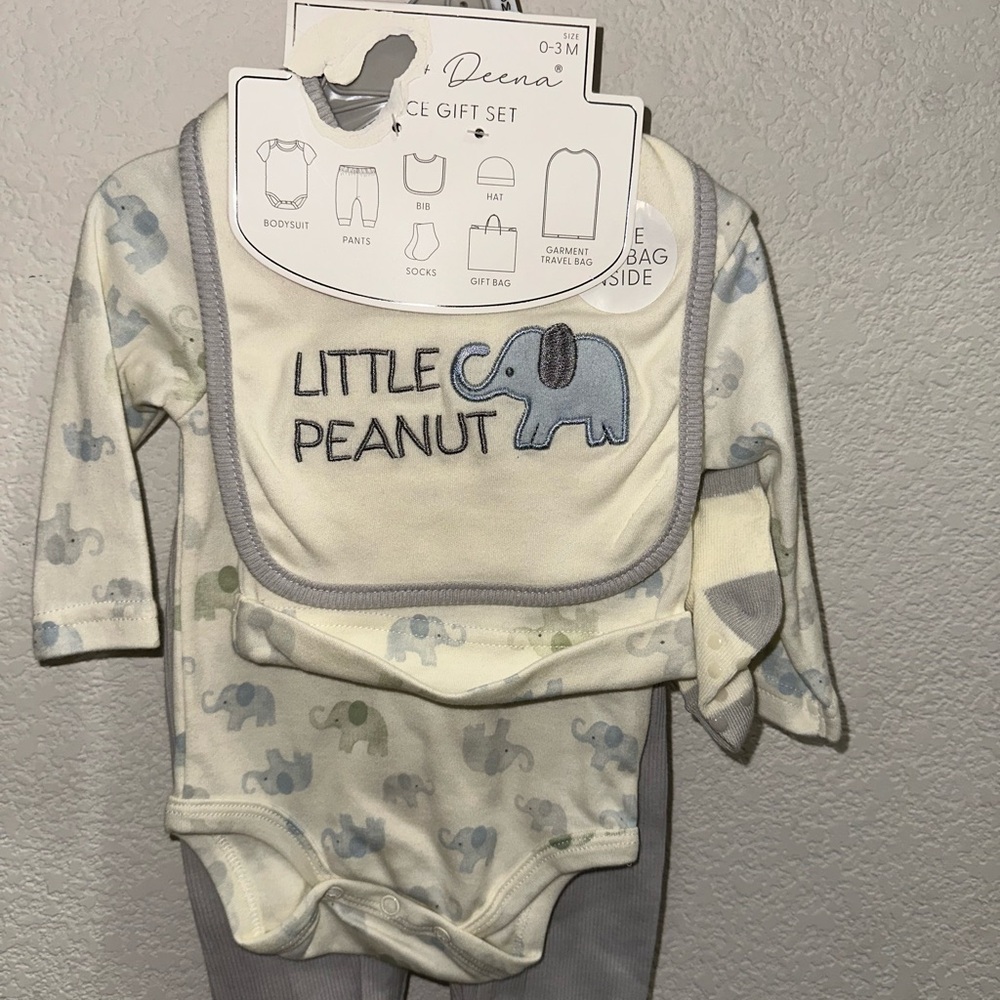 Deena Baby Elephant Gift Set